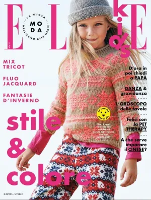 ELLE KIDS BAMBINI Junior Children Enfant Ninos Fashion Magazine September 2015