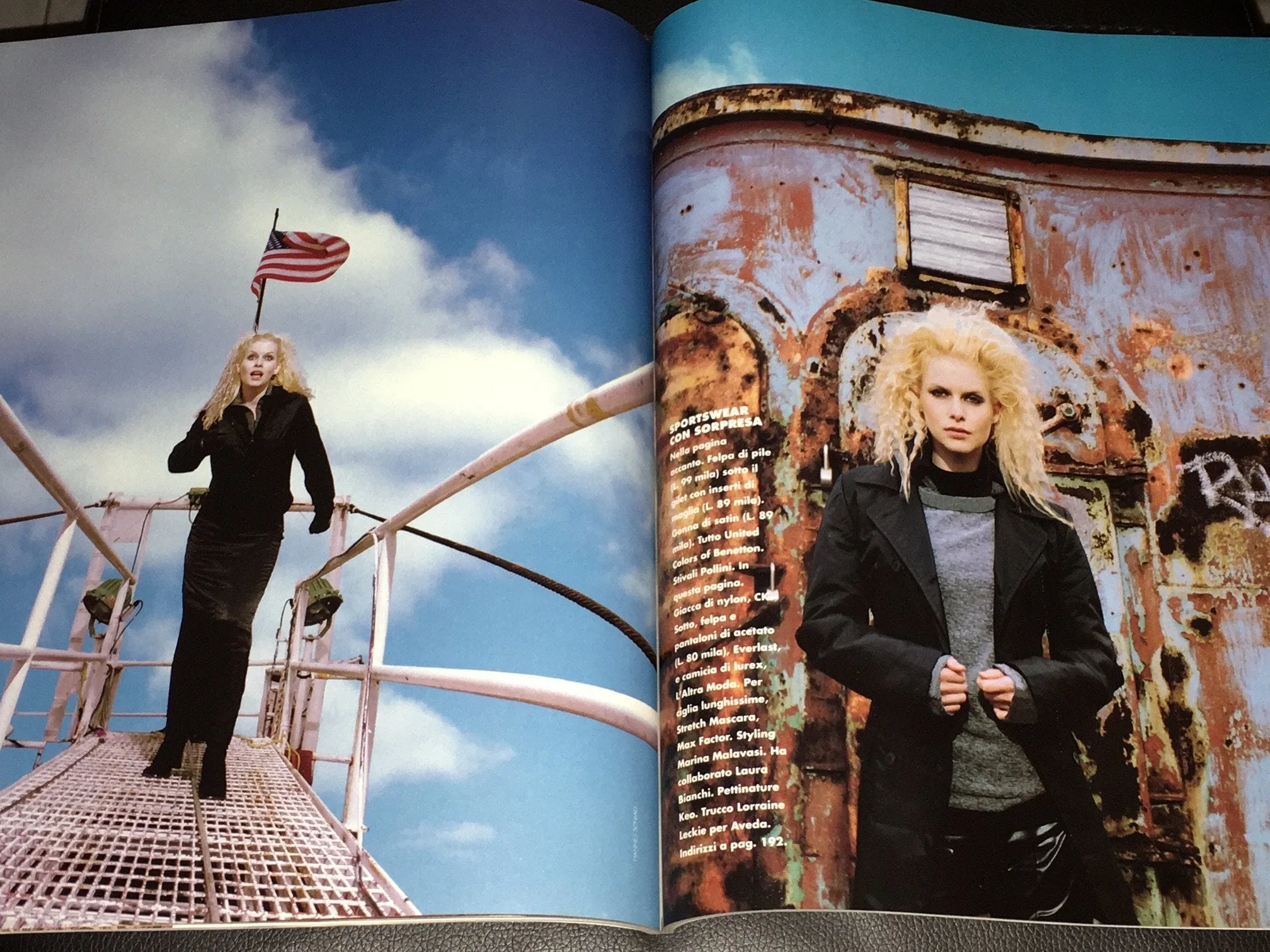 ELLE Magazine Italia January 1997 MICHELLE BEHENNAH Debbie Deitering ISABELLE PASCO