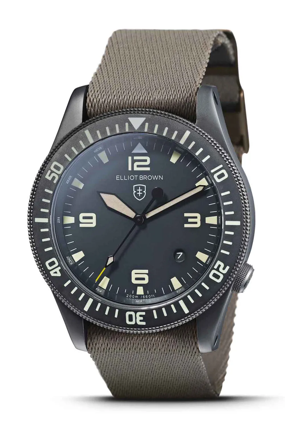ELLIOT BROWN 101-003-N10 Holton NIVO 43mm Stainless Steel Quartz Watch - Gunmetal Grey