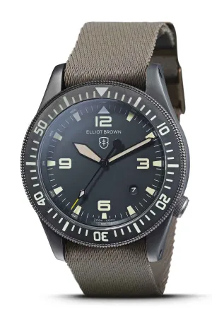 ELLIOT BROWN 101-003-N10 Holton NIVO 43mm Stainless Steel Quartz Watch - Gunmetal Grey