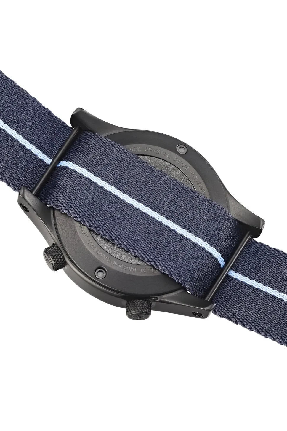 ELLIOT BROWN 202-023-N12 Canford 44mm Gunmetal Grey Stainless Steel Quartz Watch - Blue Dial