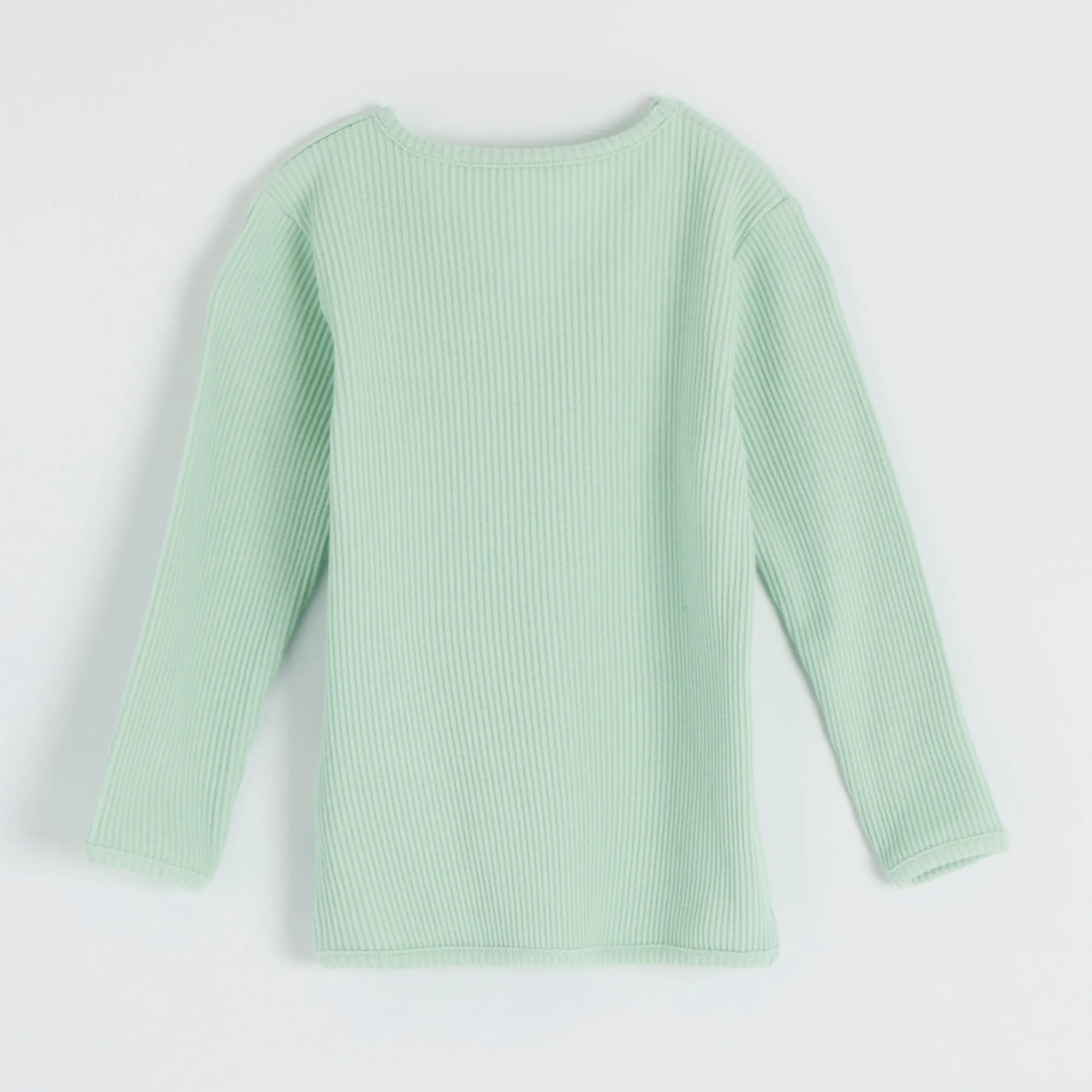 Embroidered Ribbed Mint Lounge Set