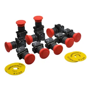 Emergency E Stop Panel Mount x 10 piece Switch Electrical 12V 24V  TB5-AS545 Schneider
