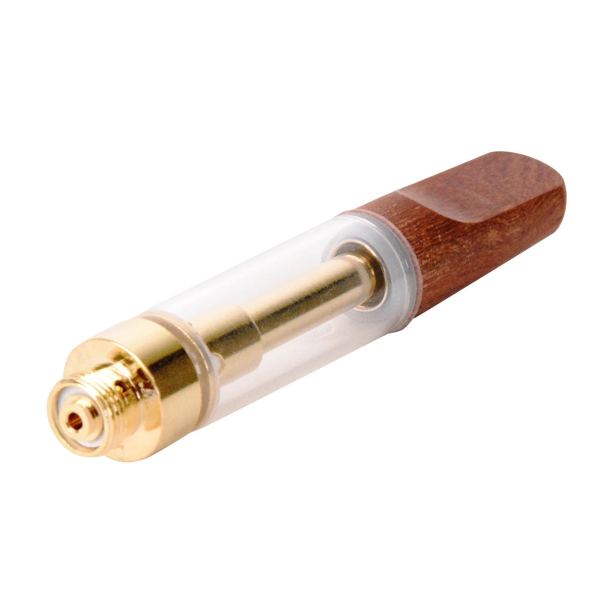 Empty 1mL 510 Wood Tip Gold Vape Cartridge