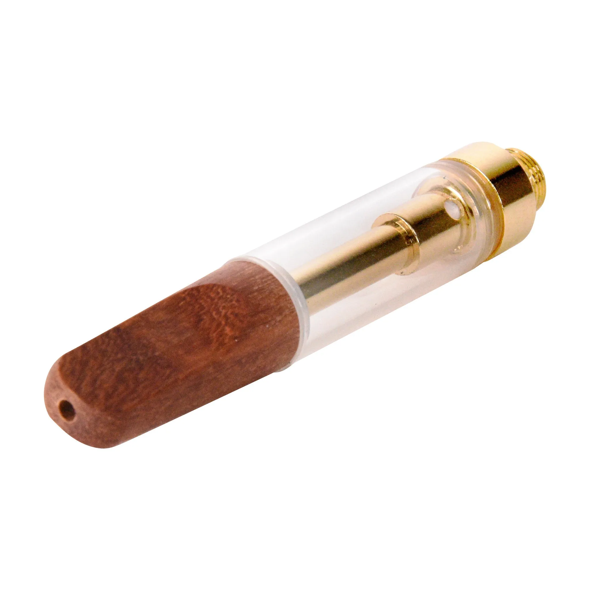 Empty 1mL 510 Wood Tip Gold Vape Cartridge