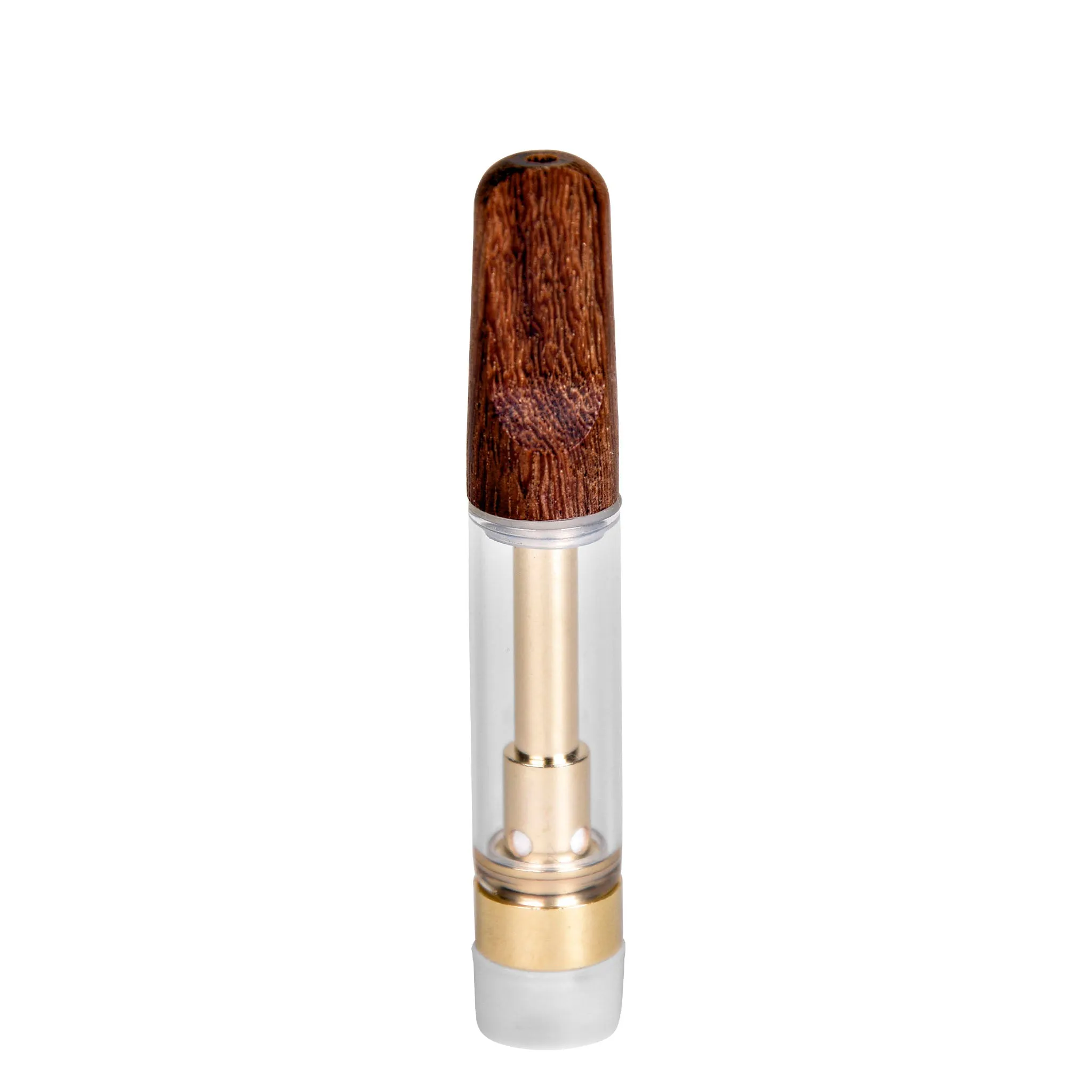 Empty 1mL 510 Wood Tip Gold Vape Cartridge