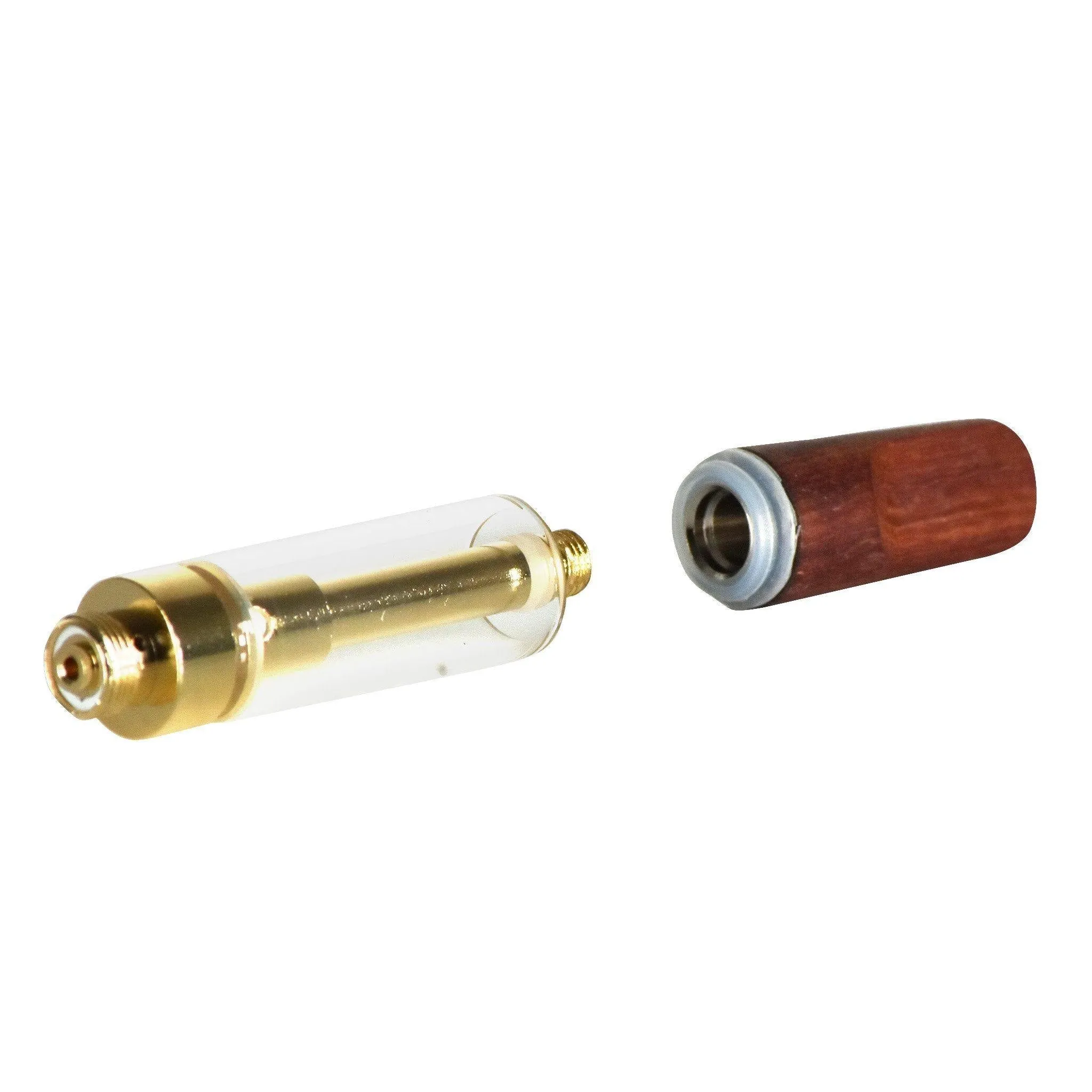 Empty 1mL 510 Wood Tip Gold Vape Cartridge