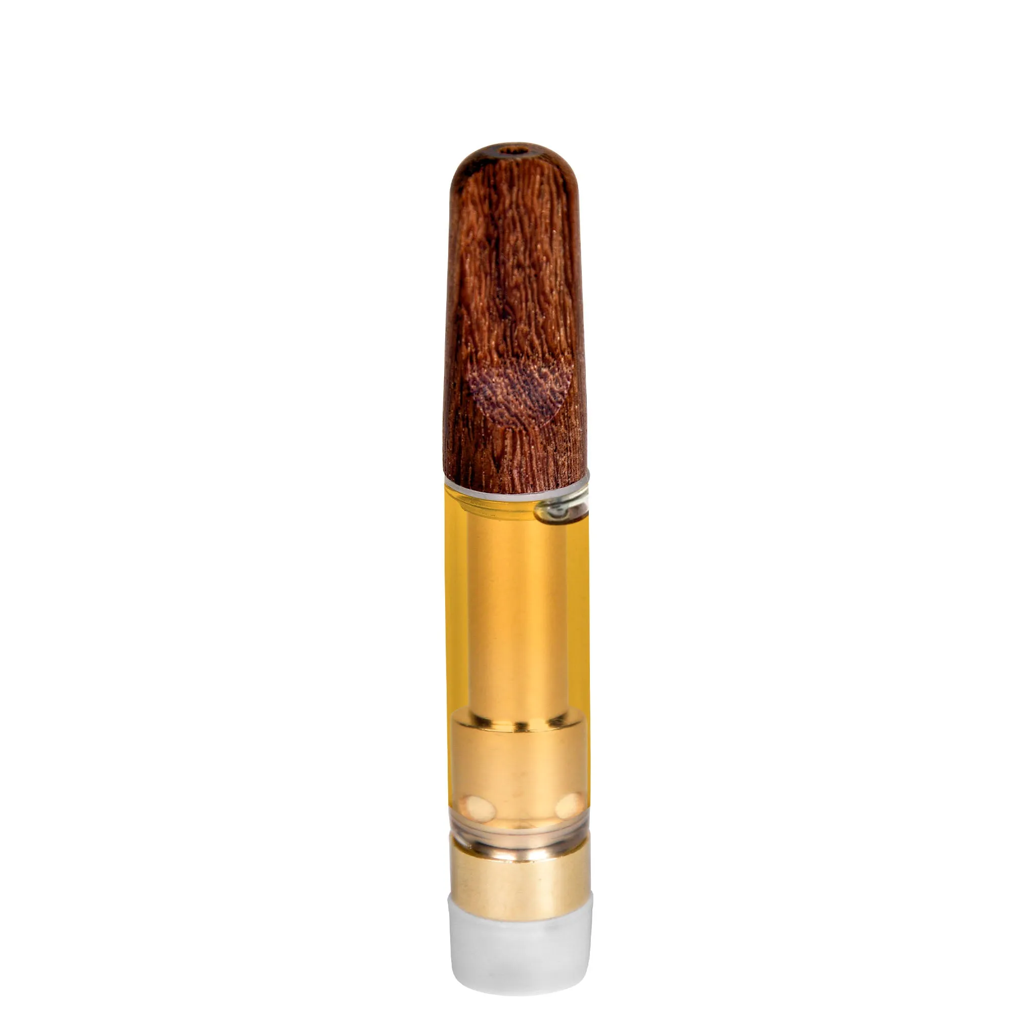 Empty 1mL 510 Wood Tip Gold Vape Cartridge