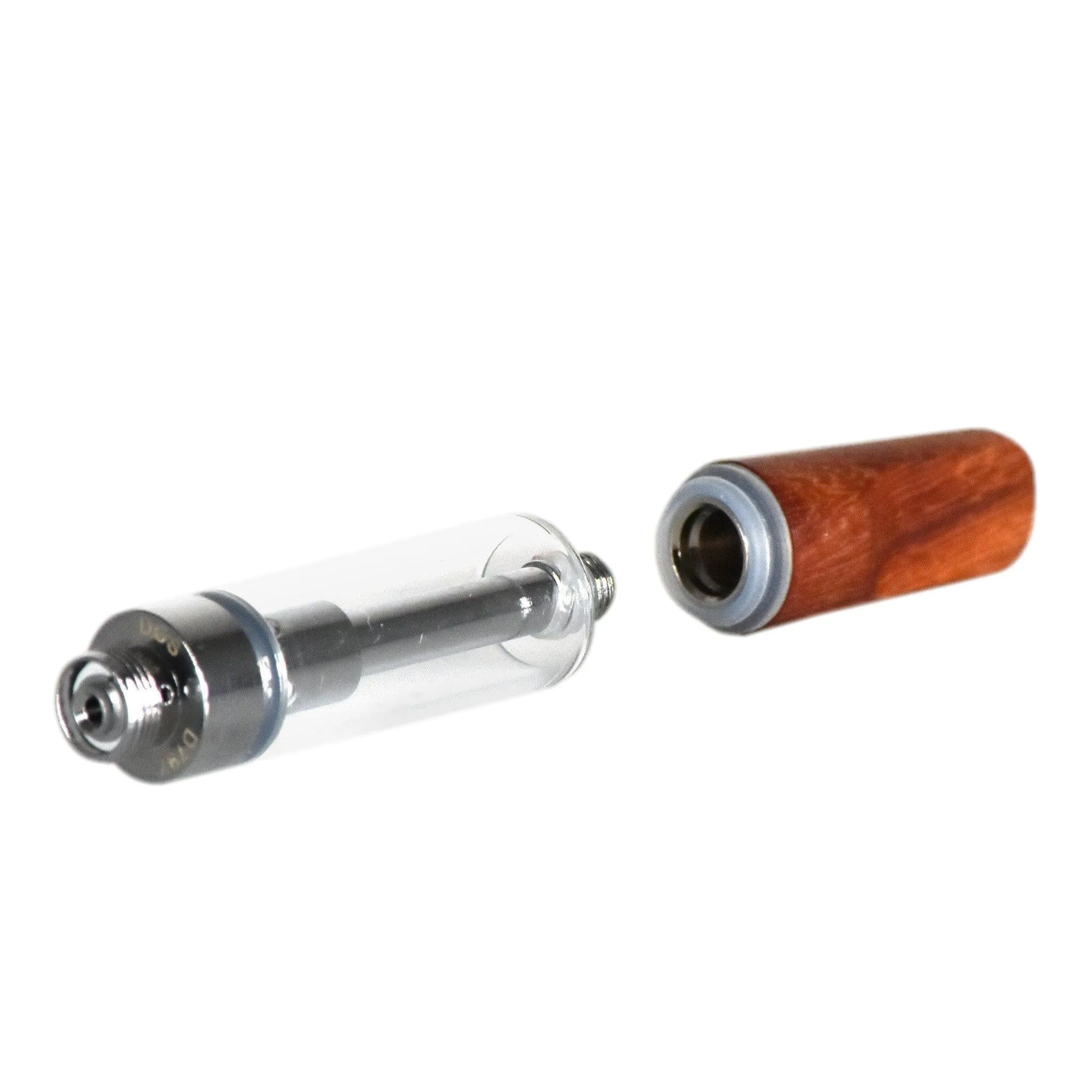 Empty 1mL 510 Wood Tip Silver Vape Cartridge
