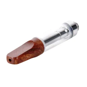Empty 1mL 510 Wood Tip Silver Vape Cartridge