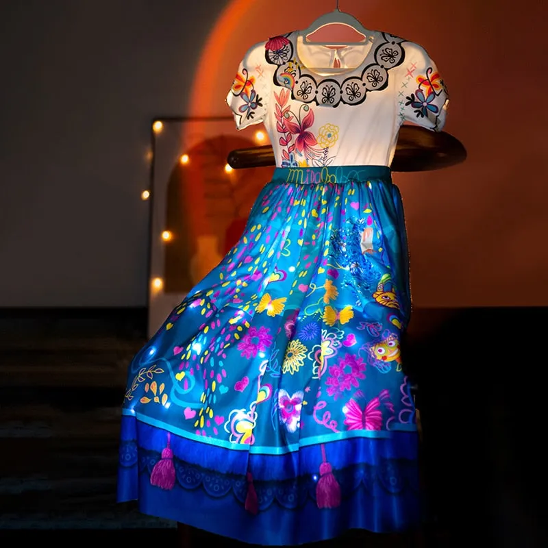 Encanto Mirabel Princess LED Light Up Dress for Girls