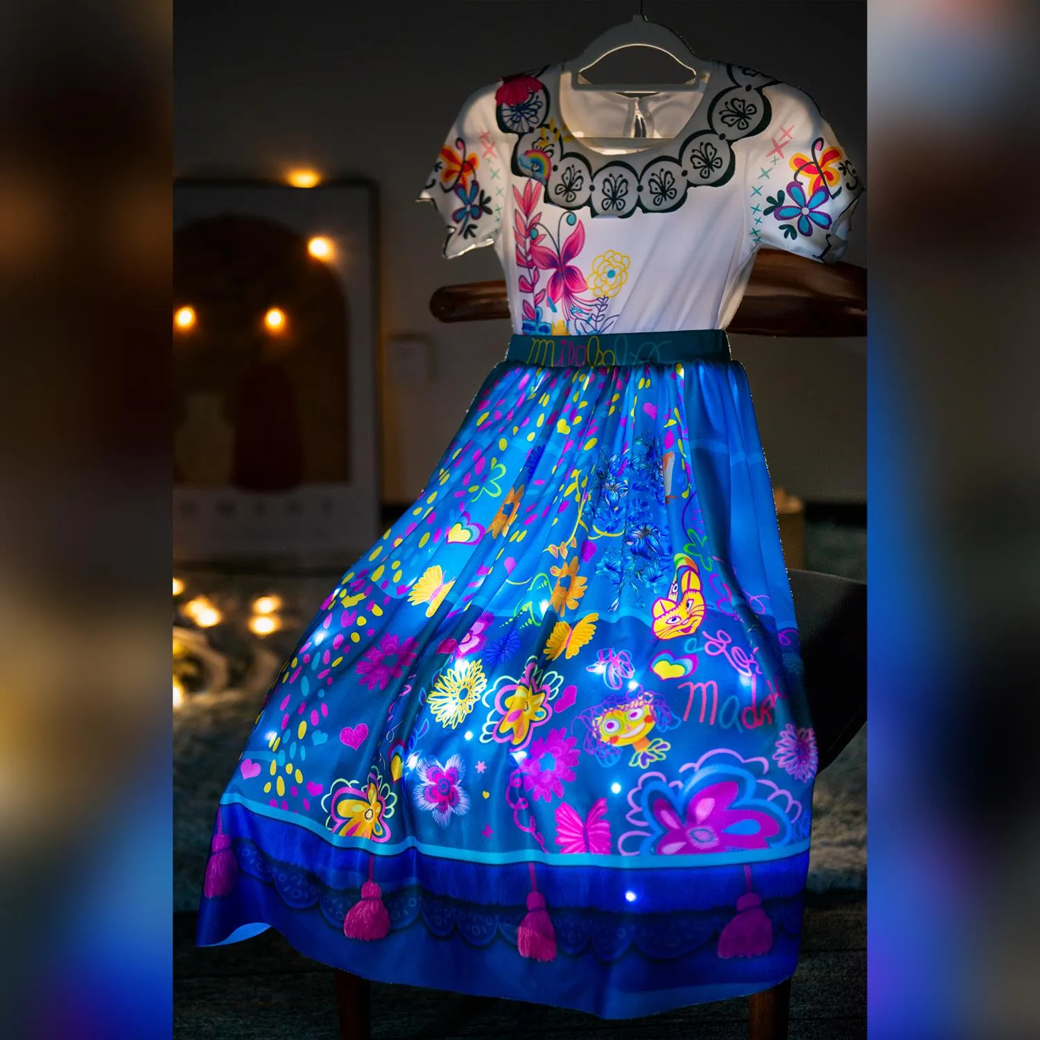 Encanto Mirabel Princess LED Light Up Dress for Girls