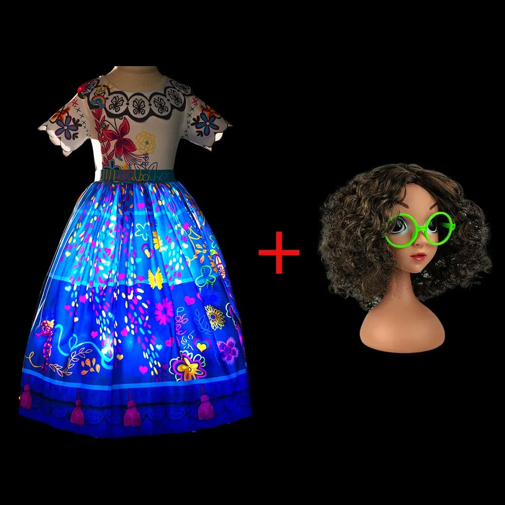 Encanto Mirabel Princess LED Light Up Dress for Girls