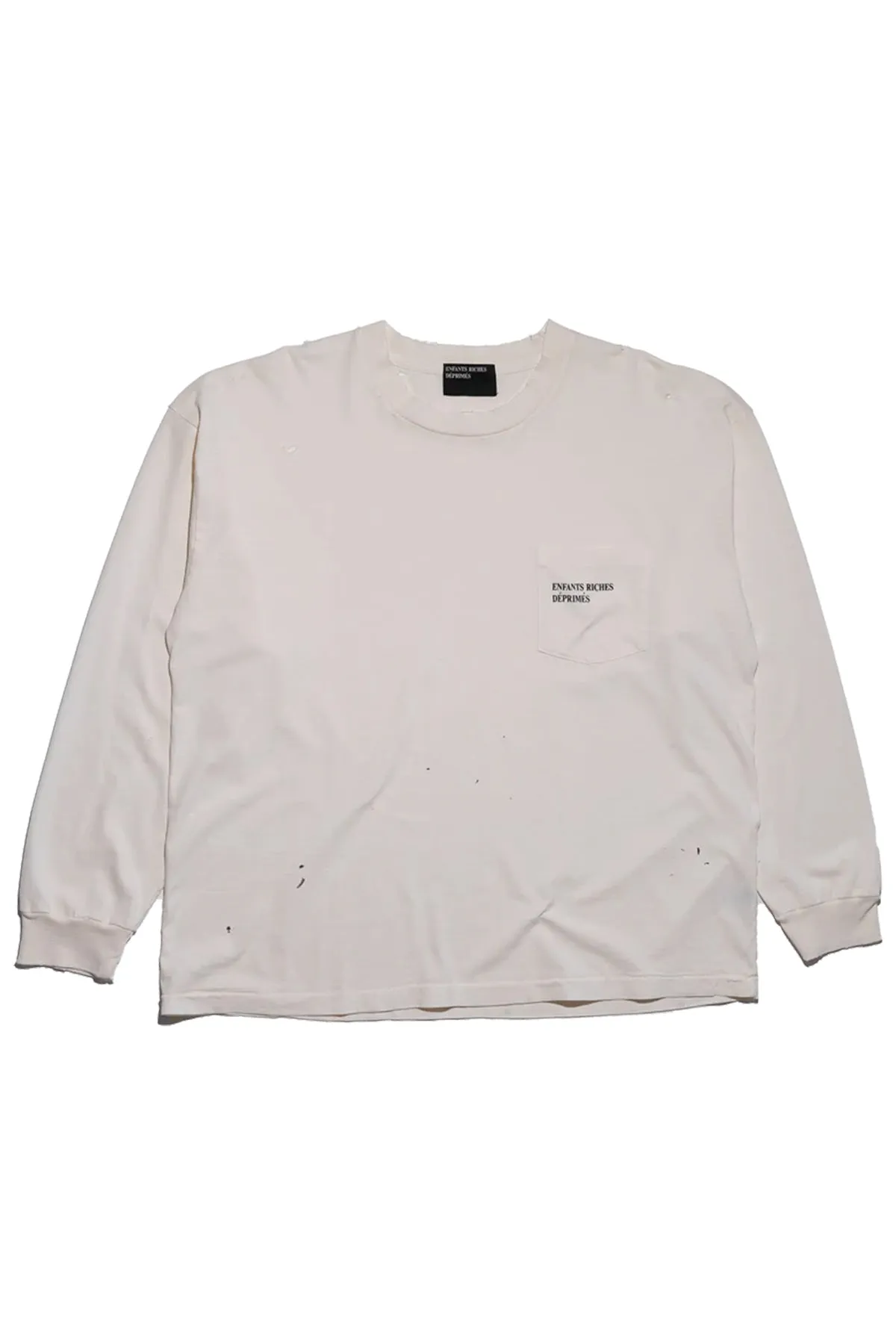 ENFANTS RICHES DÉPRIMÉS | LOGO LONG SLEEVE POCKET T-SHIRT