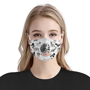 English Springer Spaniel Floral Vintage EZ07 2606 Face Mask
