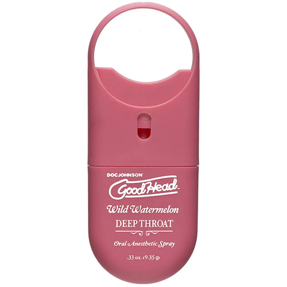 Enhance Your Oral Pleasure with GoodHead Deep Throat Spray To - Go Wild  Watermelon - .33 Oz.