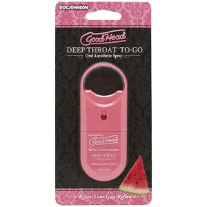 Enhance Your Oral Pleasure with GoodHead Deep Throat Spray To - Go Wild  Watermelon - .33 Oz.