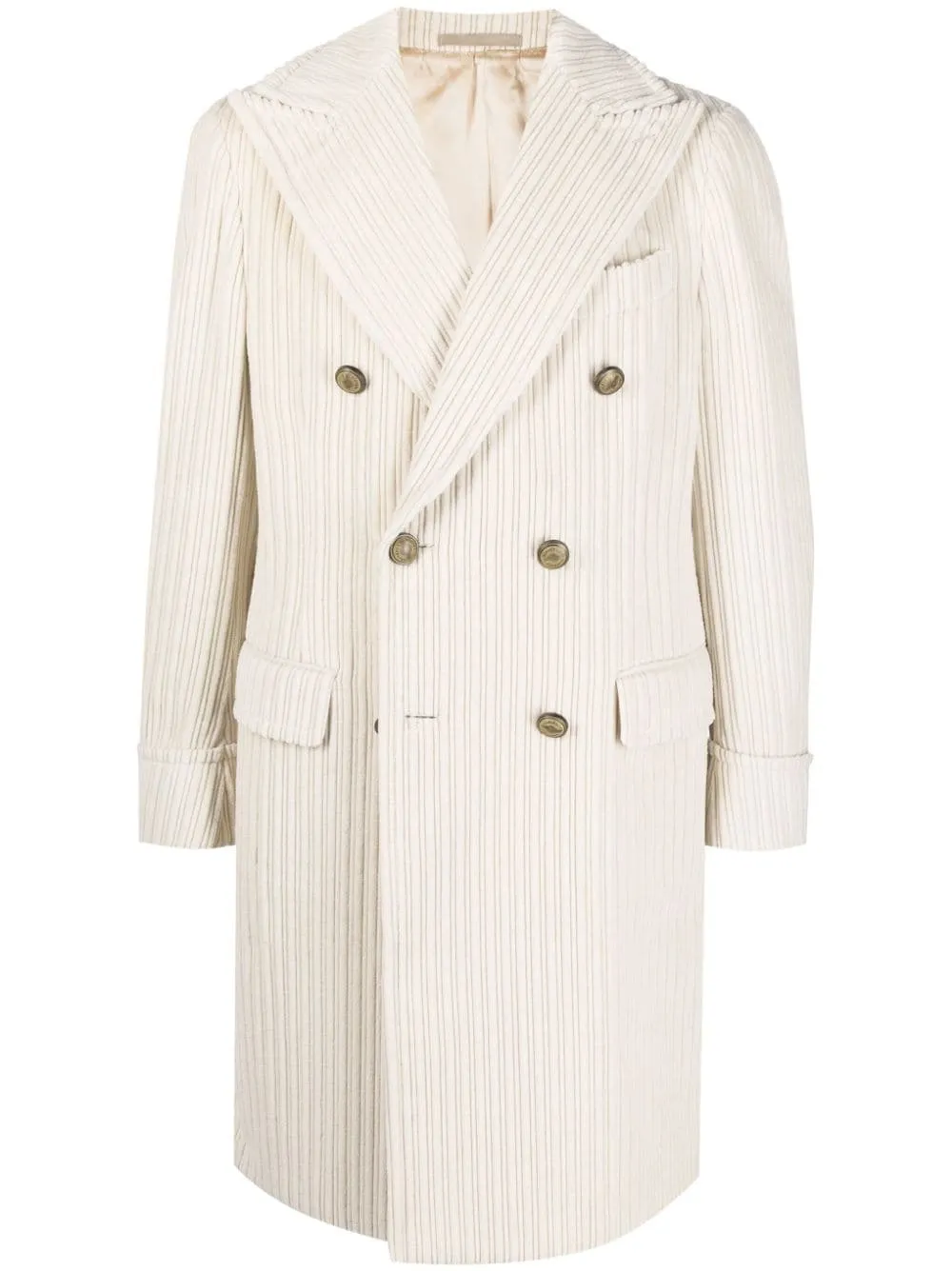 ERMENEGILDO ZEGNA -By ELEVENTY "CASHCO" CASHMERE Corduroy Coat - 44US