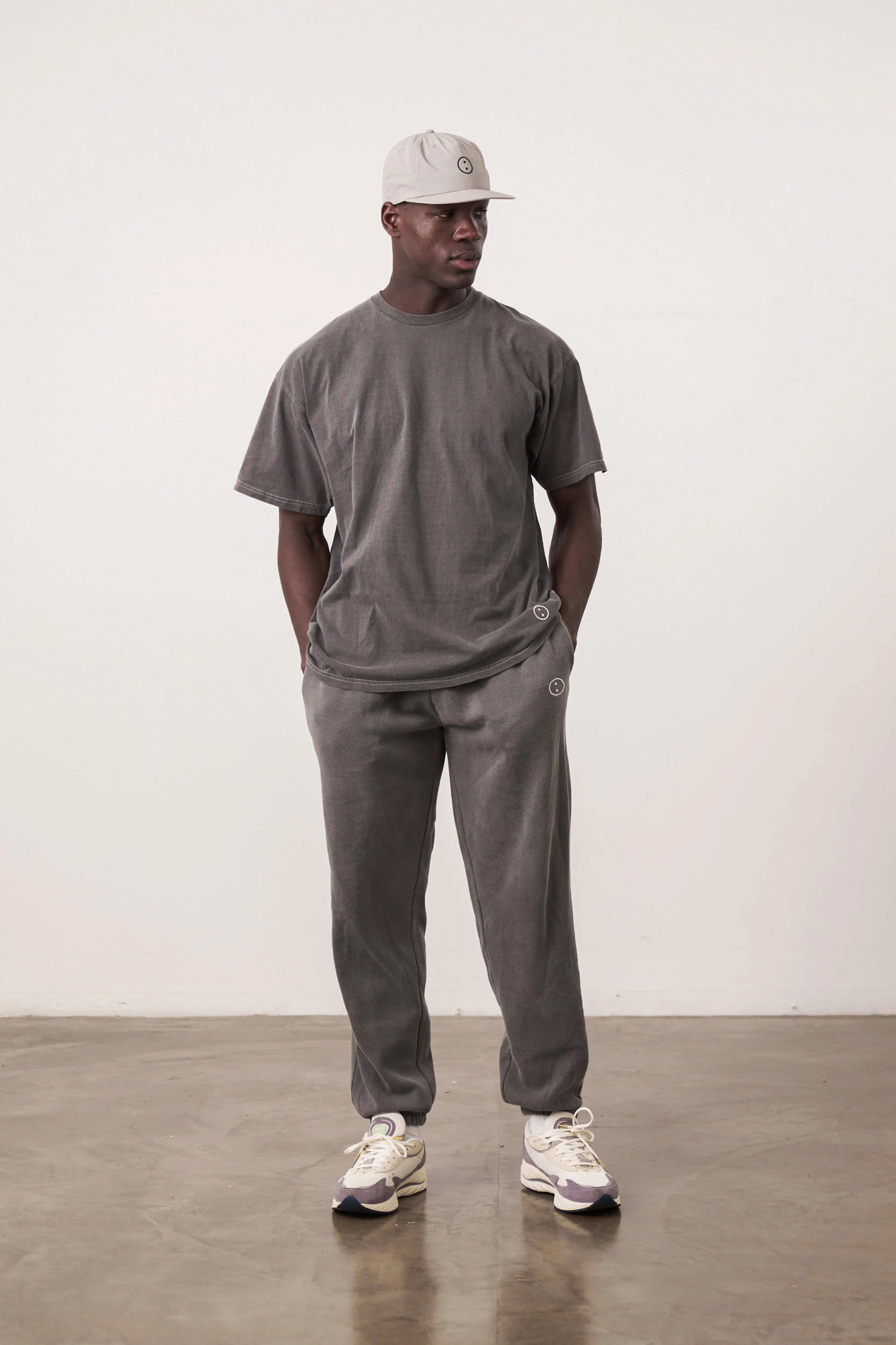 Essentials Vintage Washed Joggers - Charcoal
