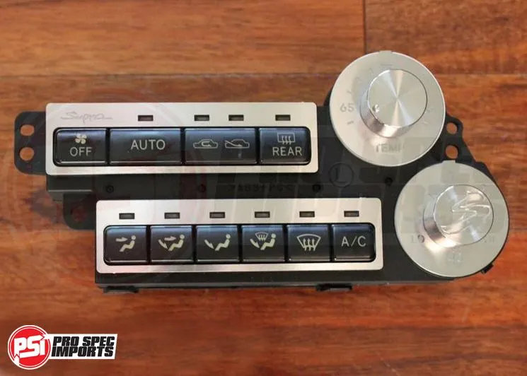 Euro Supra Interior - Brushed Stainless HVAC 6pcs Combo