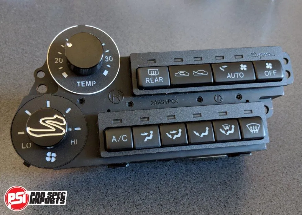 Euro Supra Interior - Stealth Black Edition HVAC 10pc Ultra Combo