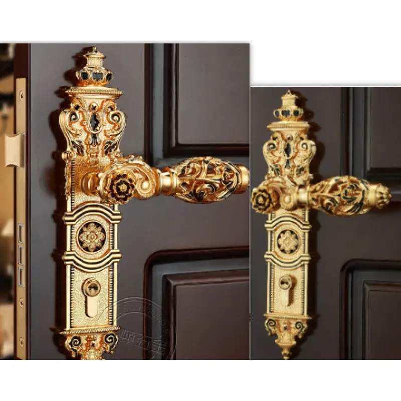 European Luxury Wooden Door Lock