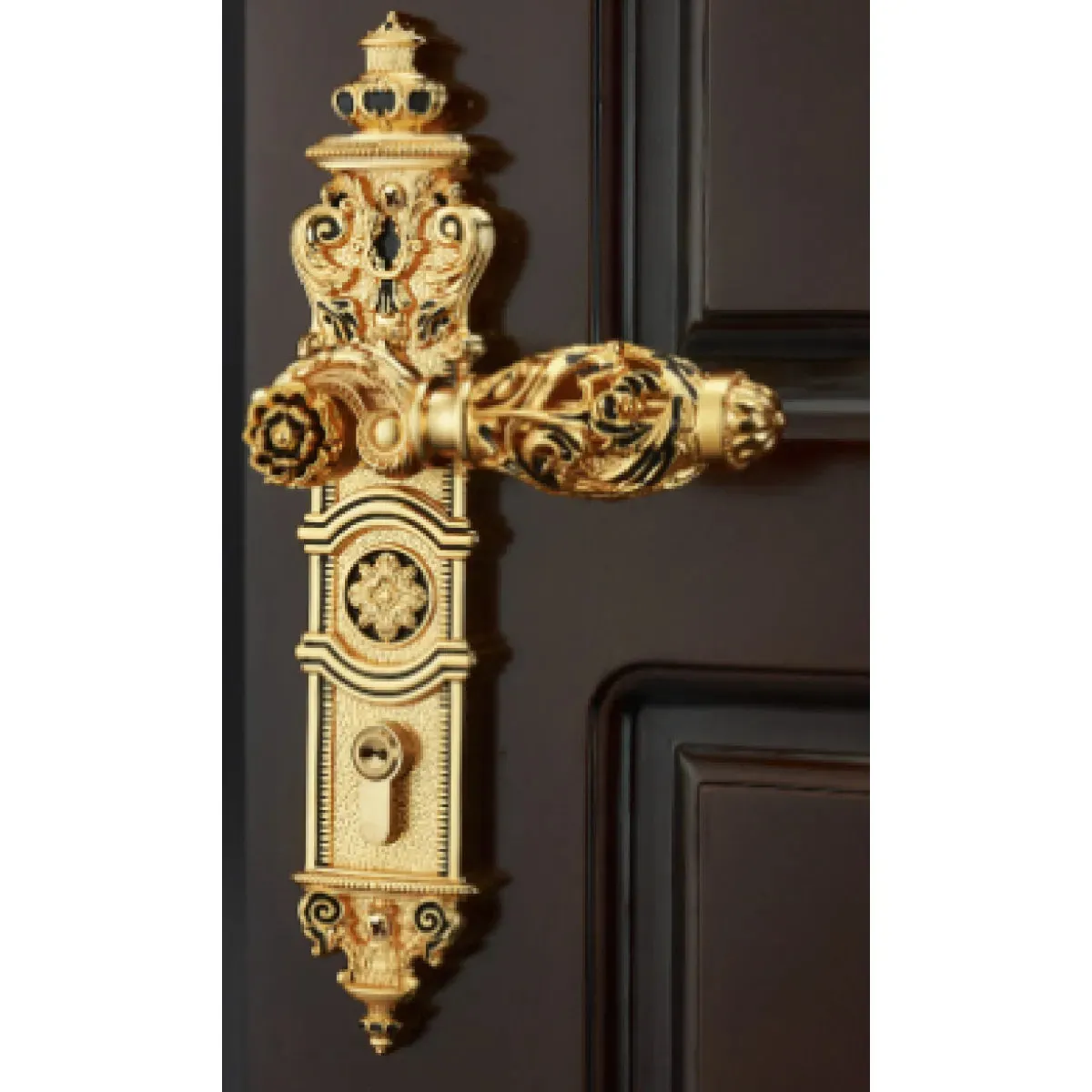 European Luxury Wooden Door Lock