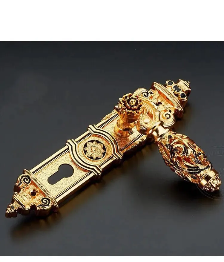 European Luxury Wooden Door Lock