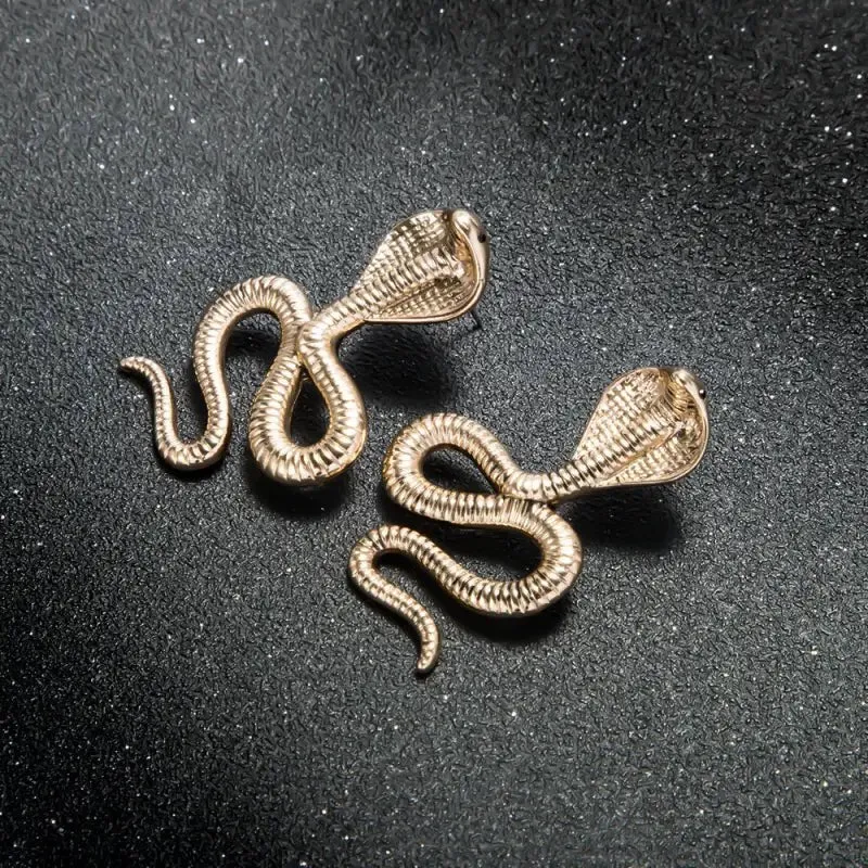 Exaggerated Snake Earrings with Animal-Inspired Design & Gift Box - Trendy Women's Jewelry