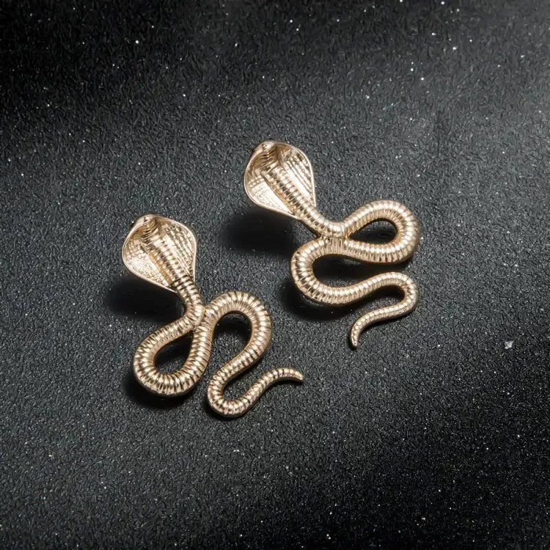 Exaggerated Snake Earrings with Animal-Inspired Design & Gift Box - Trendy Women's Jewelry