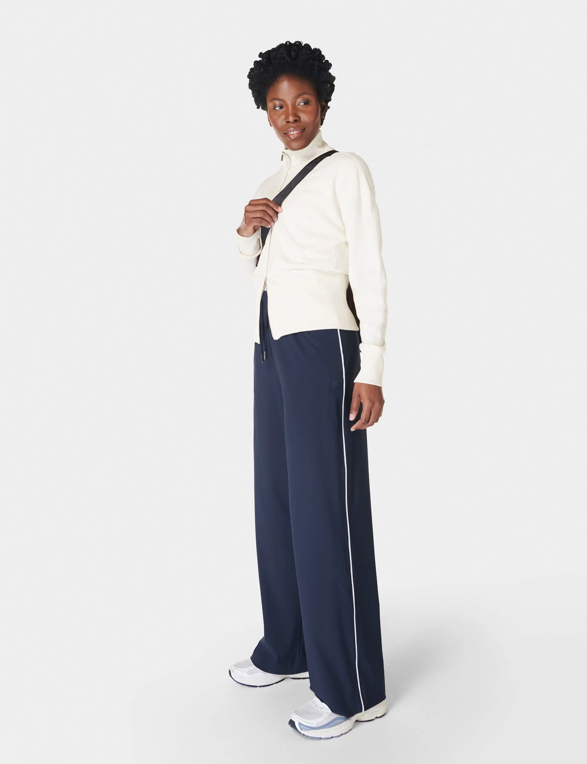 Explorer Wide Leg Trouser - Navy Blue
