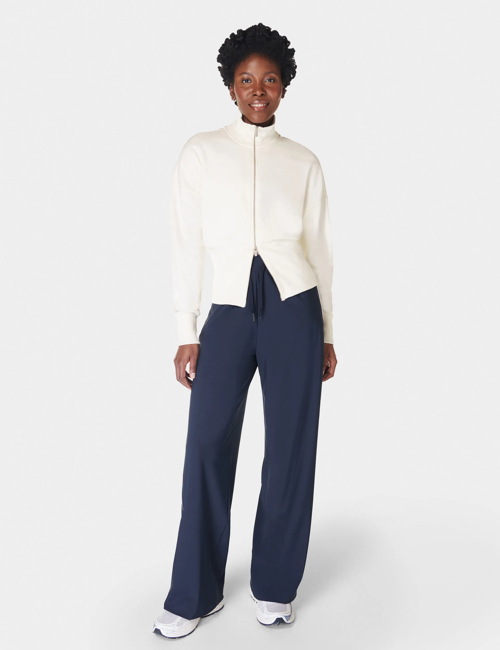 Explorer Wide Leg Trouser - Navy Blue