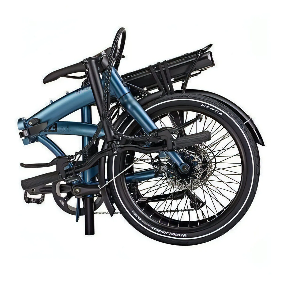 Ezego Fold Electric Folding Bike - Teal