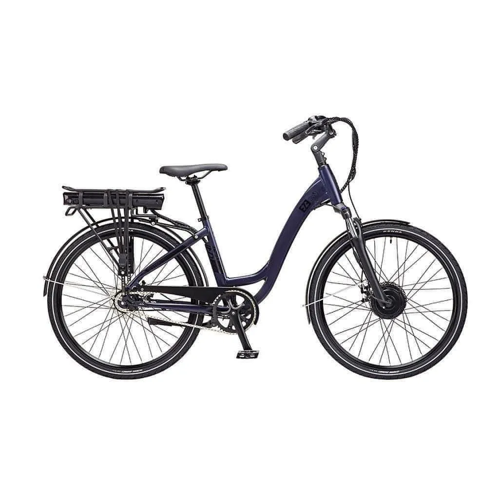 Ezego Step NX 26 Inch Electric Hybrid Bike with 460Wh - Blue