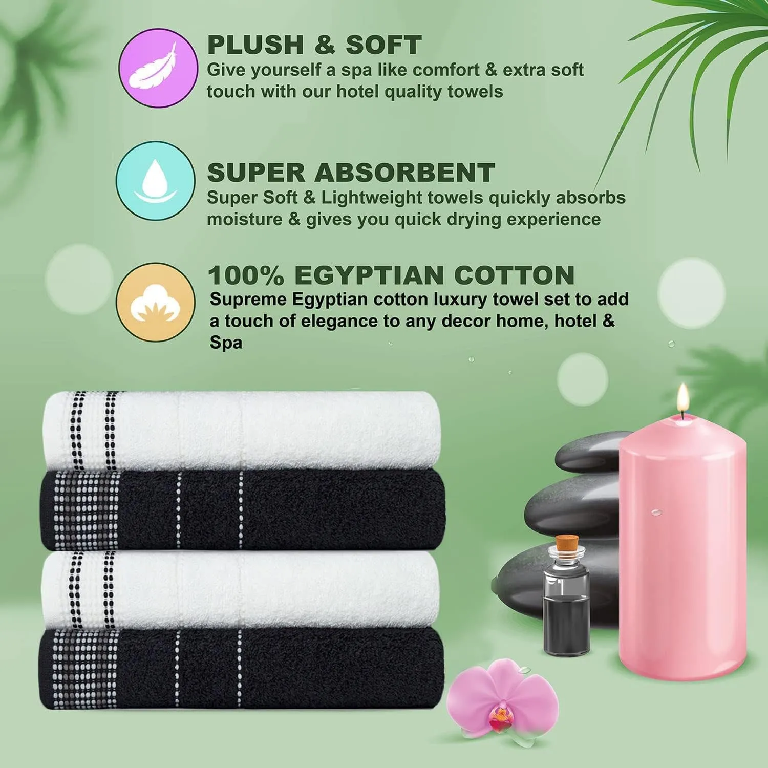 Falmouth Bath Towels Set - Hand Bath Towels & Bath Sheets