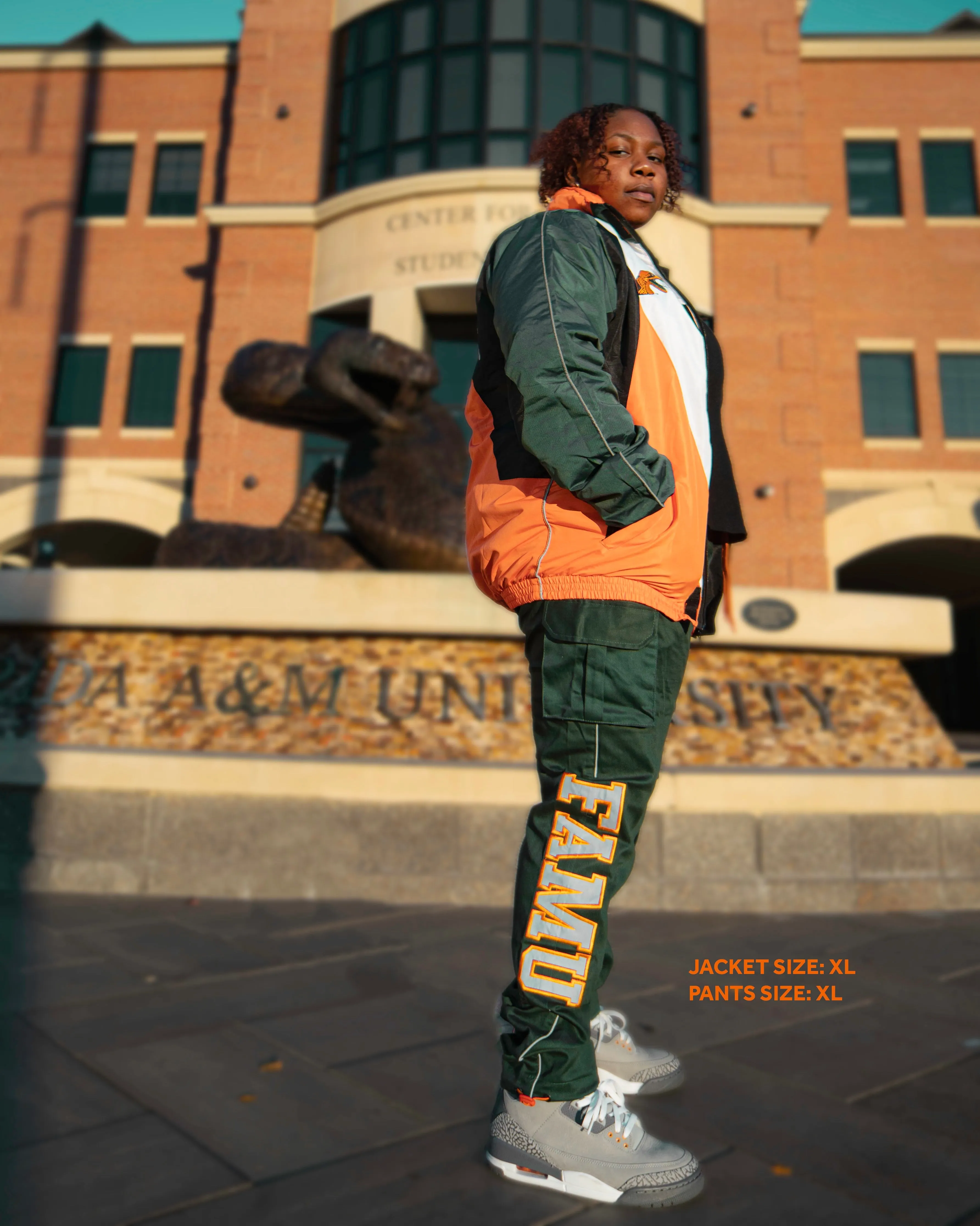 FAMU Reflective Windbreaker (Size Ref in Pics)