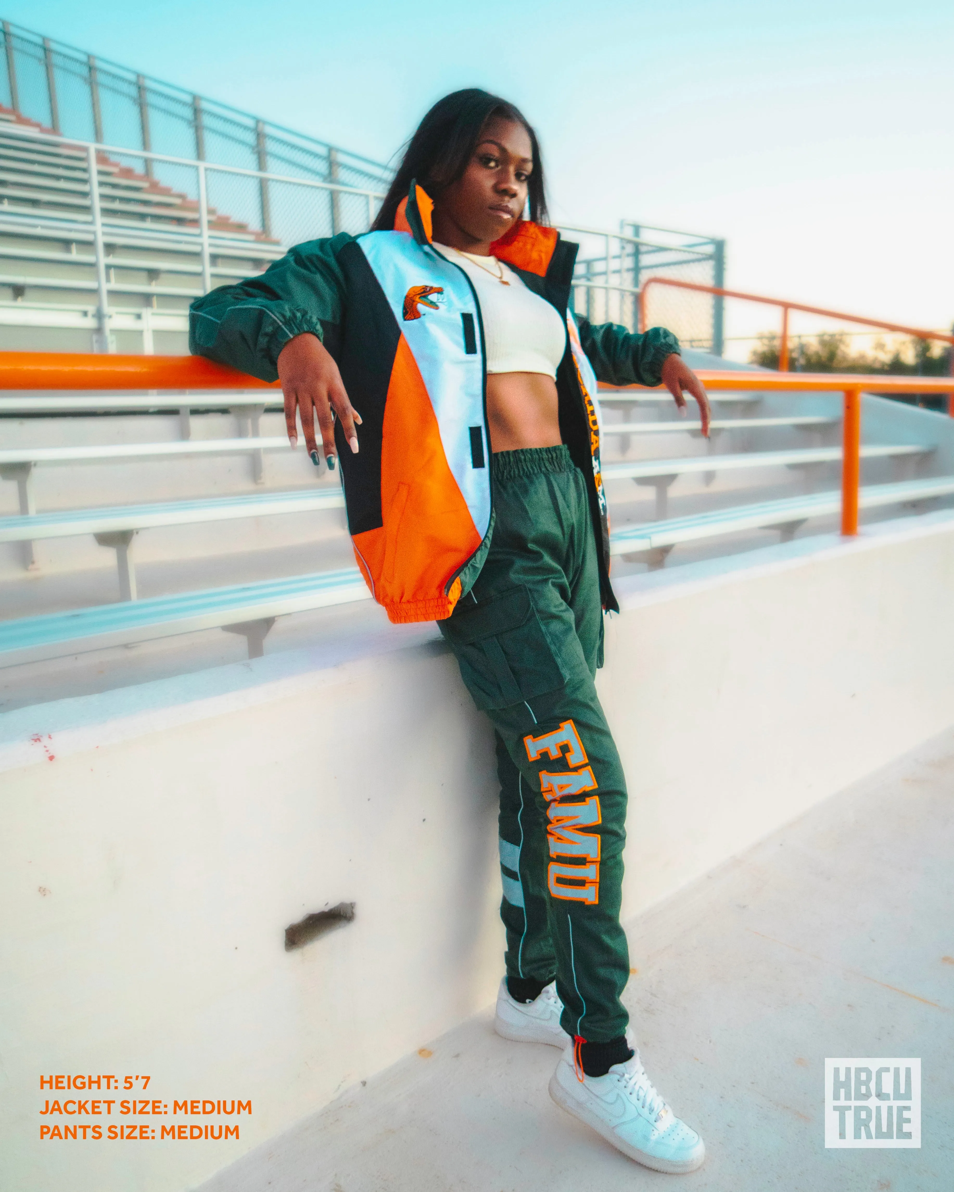 FAMU Reflective Windbreaker (Size Ref in Pics)