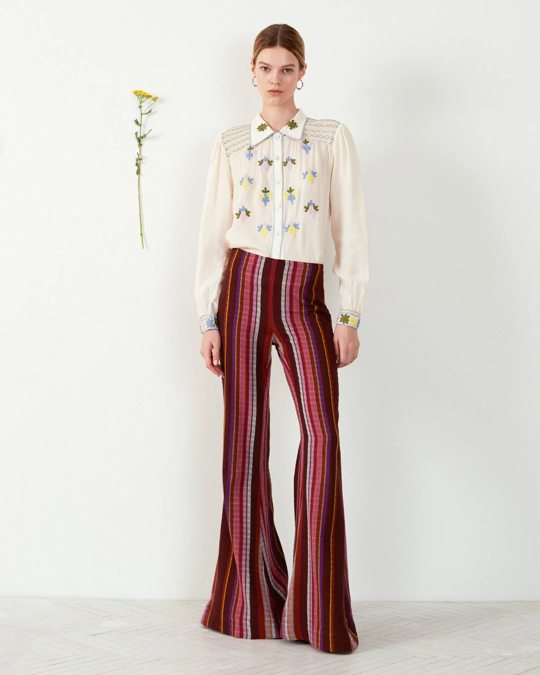 Farah Berry Truffle Flare Pant