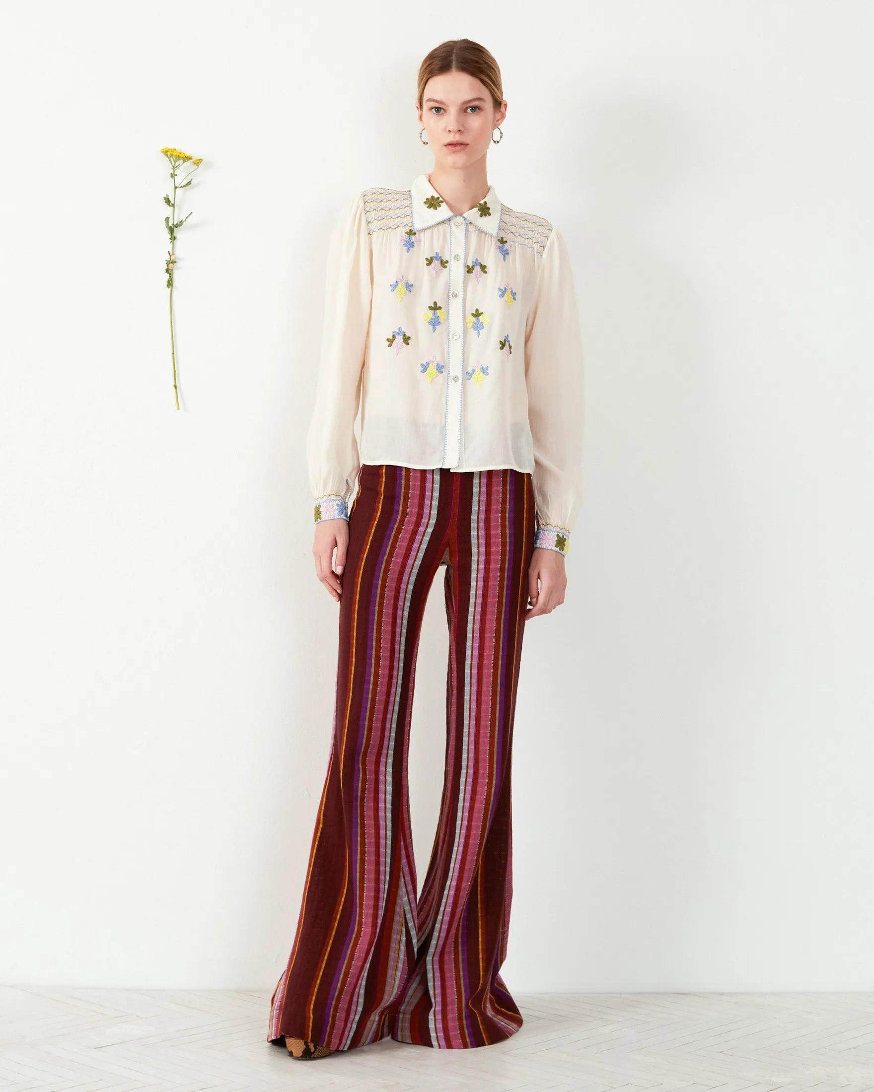 Farah Berry Truffle Flare Pant