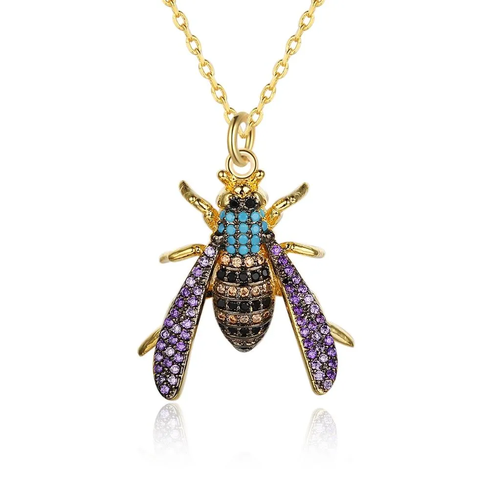 Fashion Insect Bee Necklace Pendant