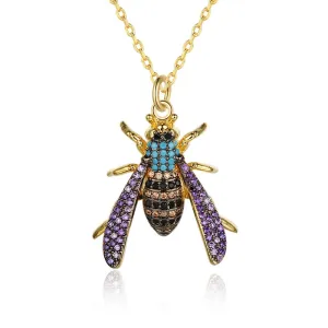 Fashion Insect Bee Necklace Pendant