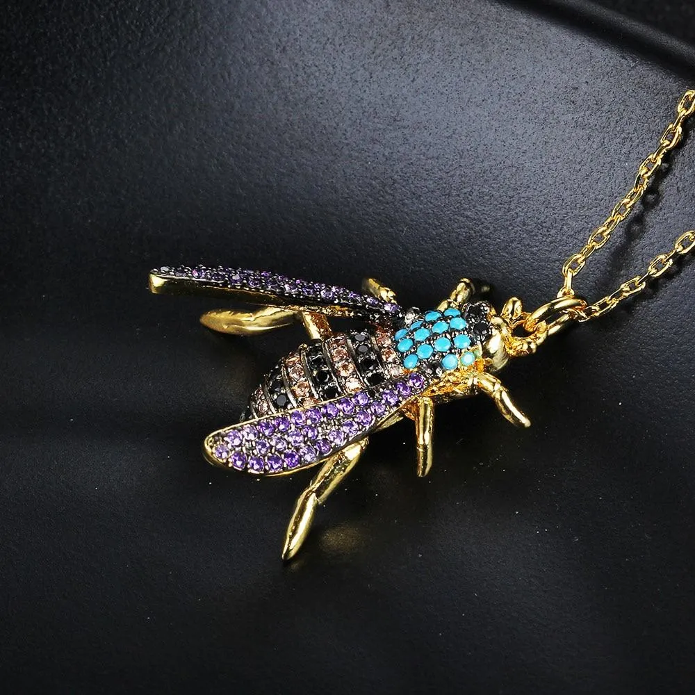 Fashion Insect Bee Necklace Pendant