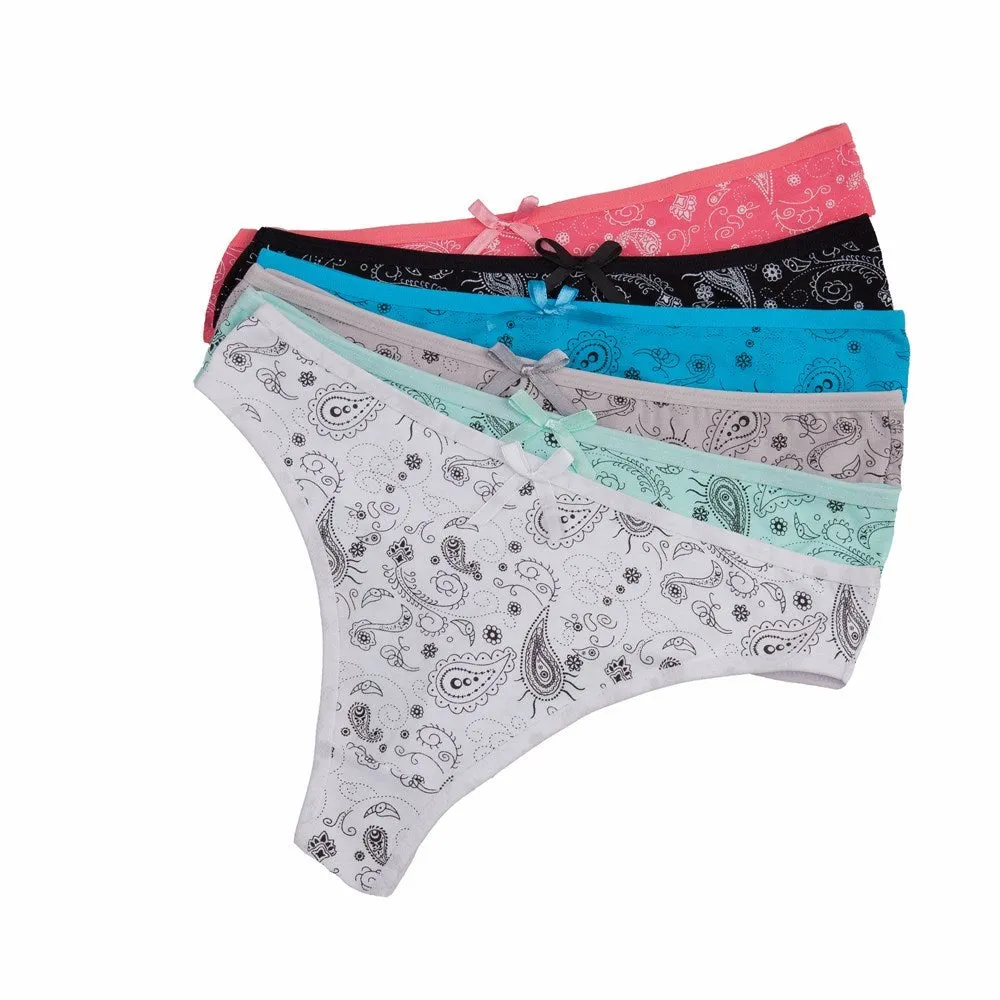 Fashion printed women's thong