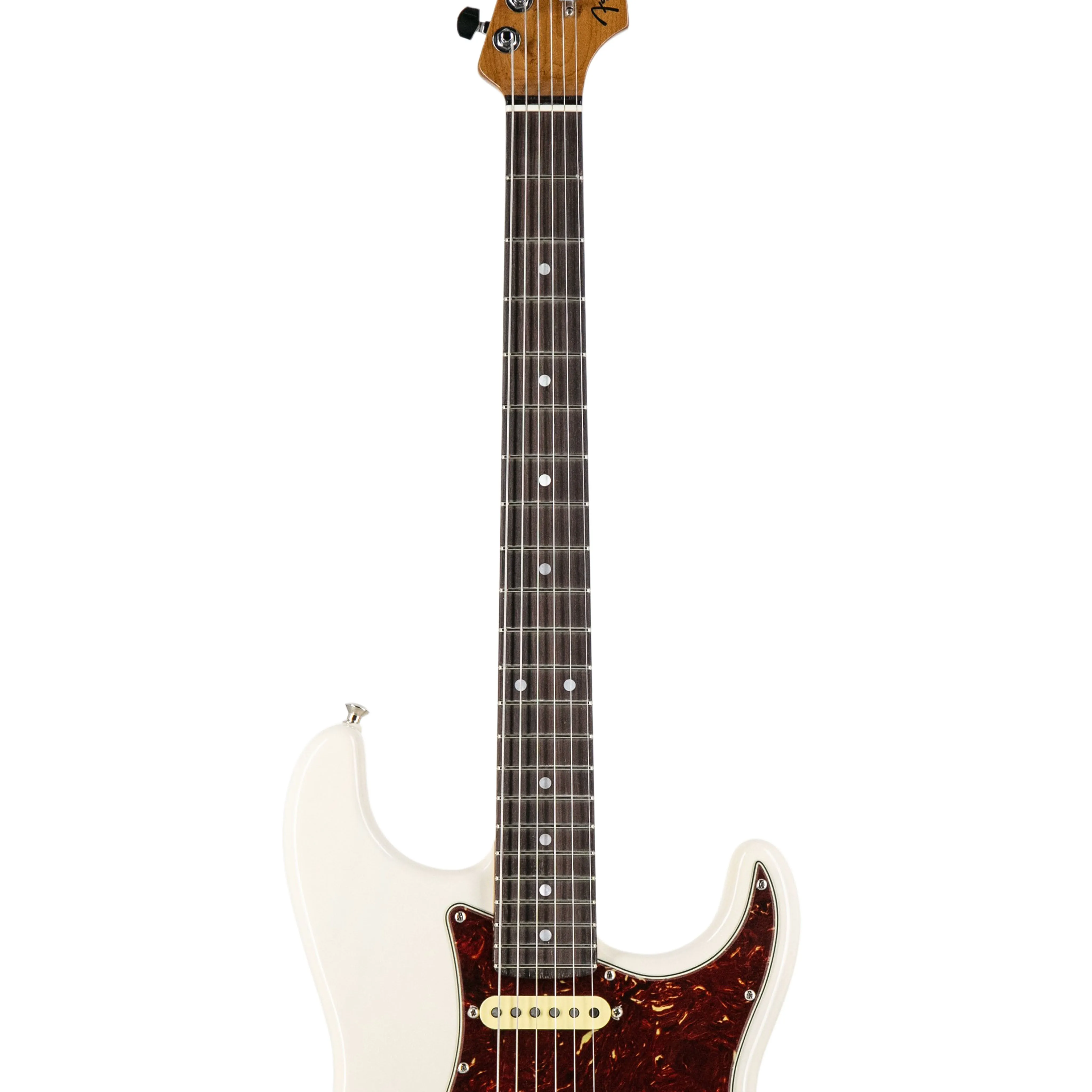 Fender Custom Shop American Custom Stratocaster Guitar, RW FB, Aged White Blonde
