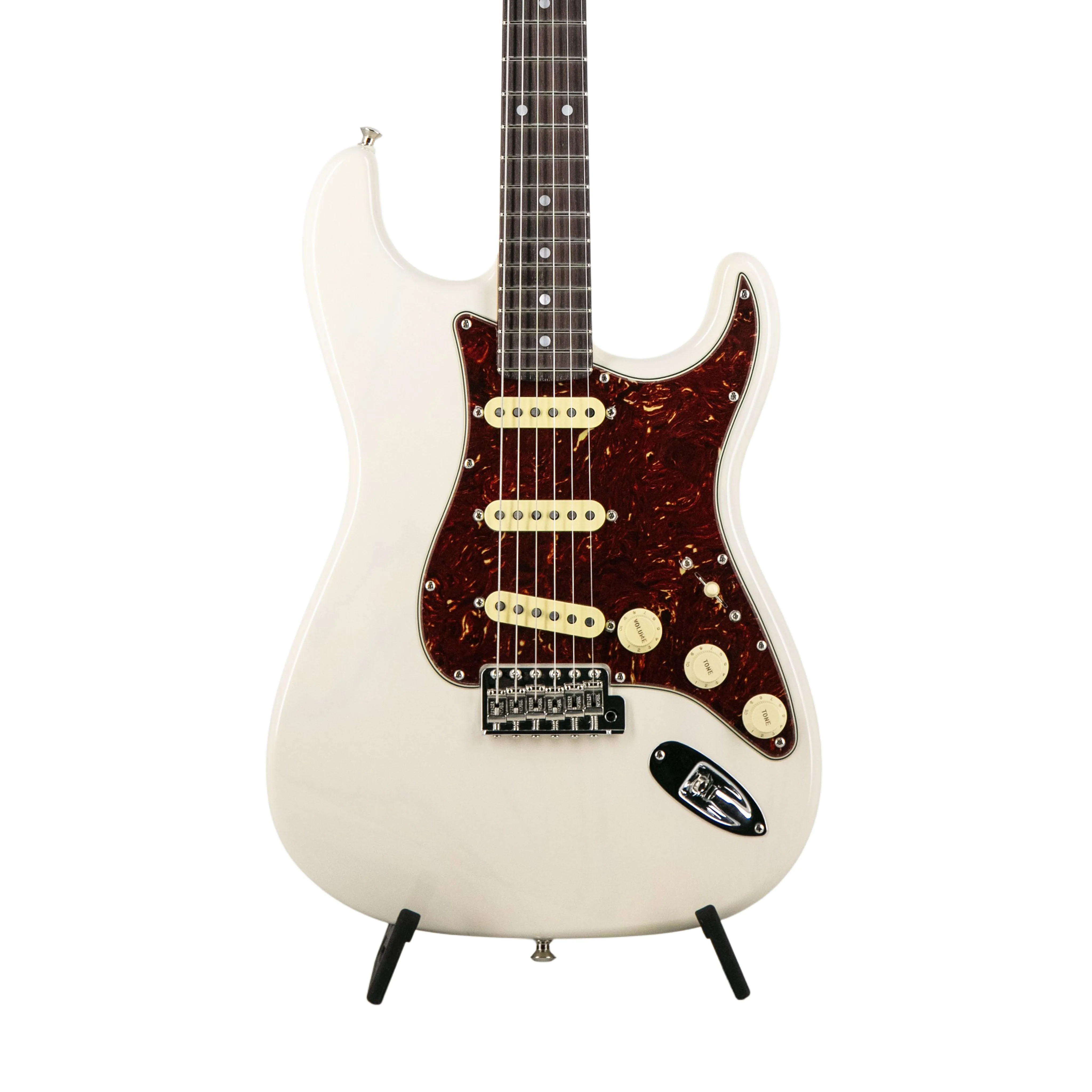 Fender Custom Shop American Custom Stratocaster Guitar, RW FB, Aged White Blonde