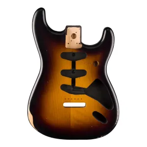 Fender Road Worn 50's Stratocaster SSS Alder Body in 2 Tone Sunburst