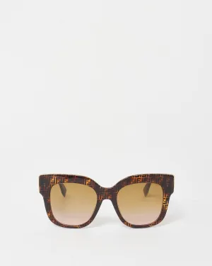 Fendi Brown FF Zucca Logo FF0359/G/S Oversized Sunglasses
