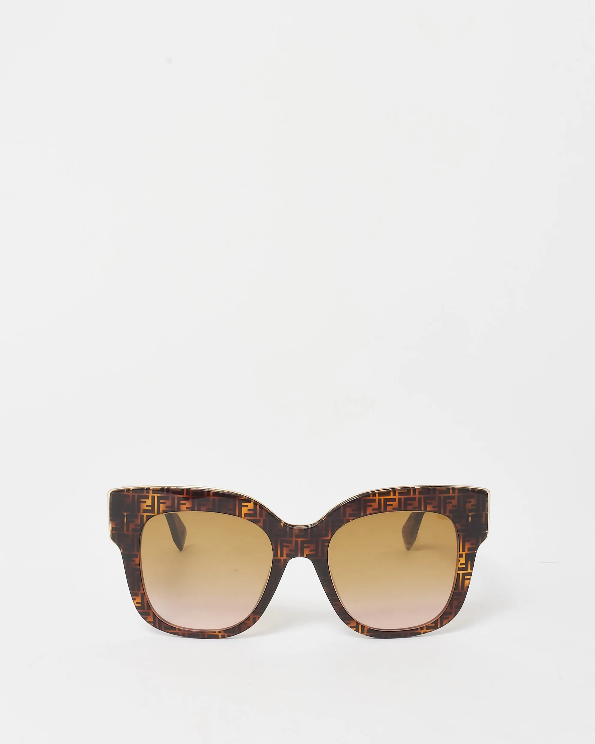 Fendi Brown FF Zucca Logo FF0359/G/S Oversized Sunglasses