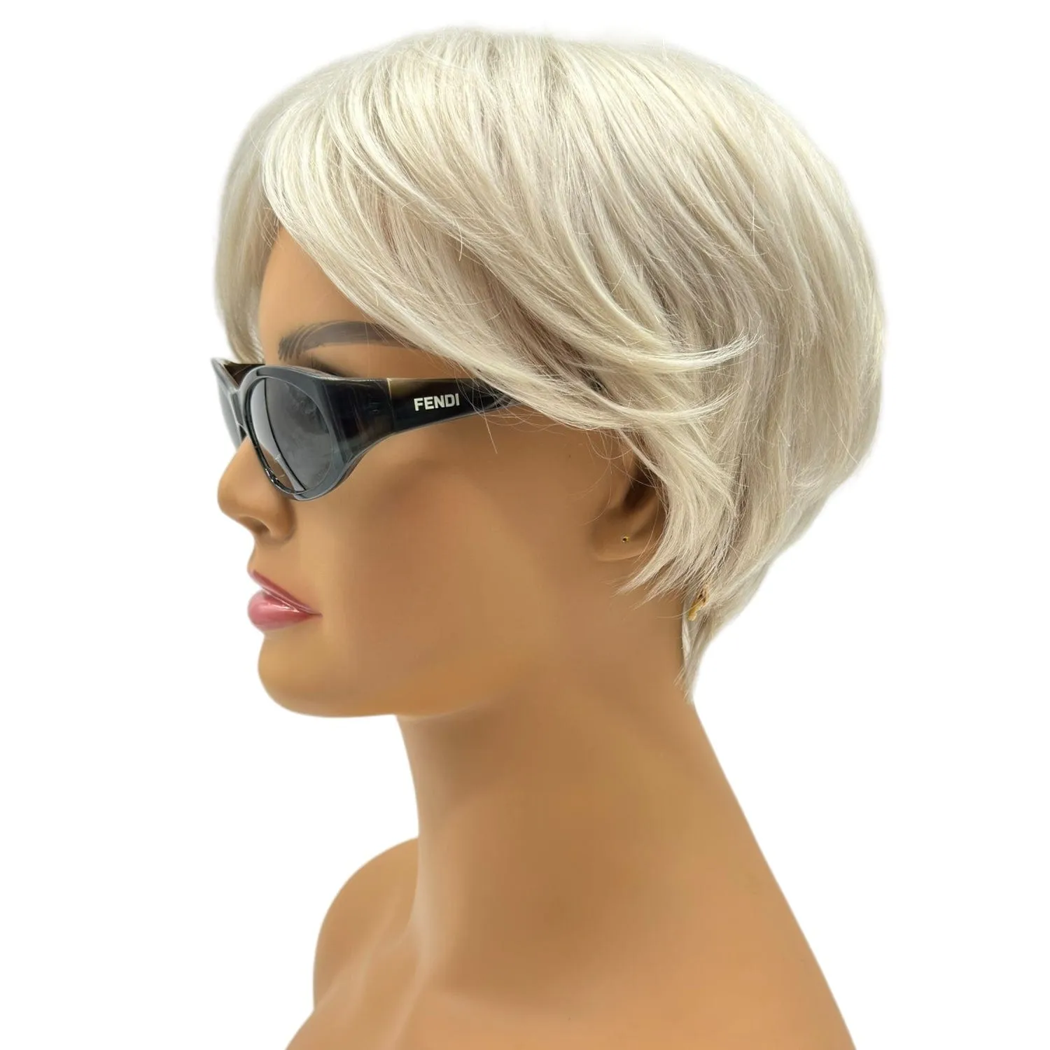 FENDI Oval Shape Sunglasses - Grey, Taupe, Black