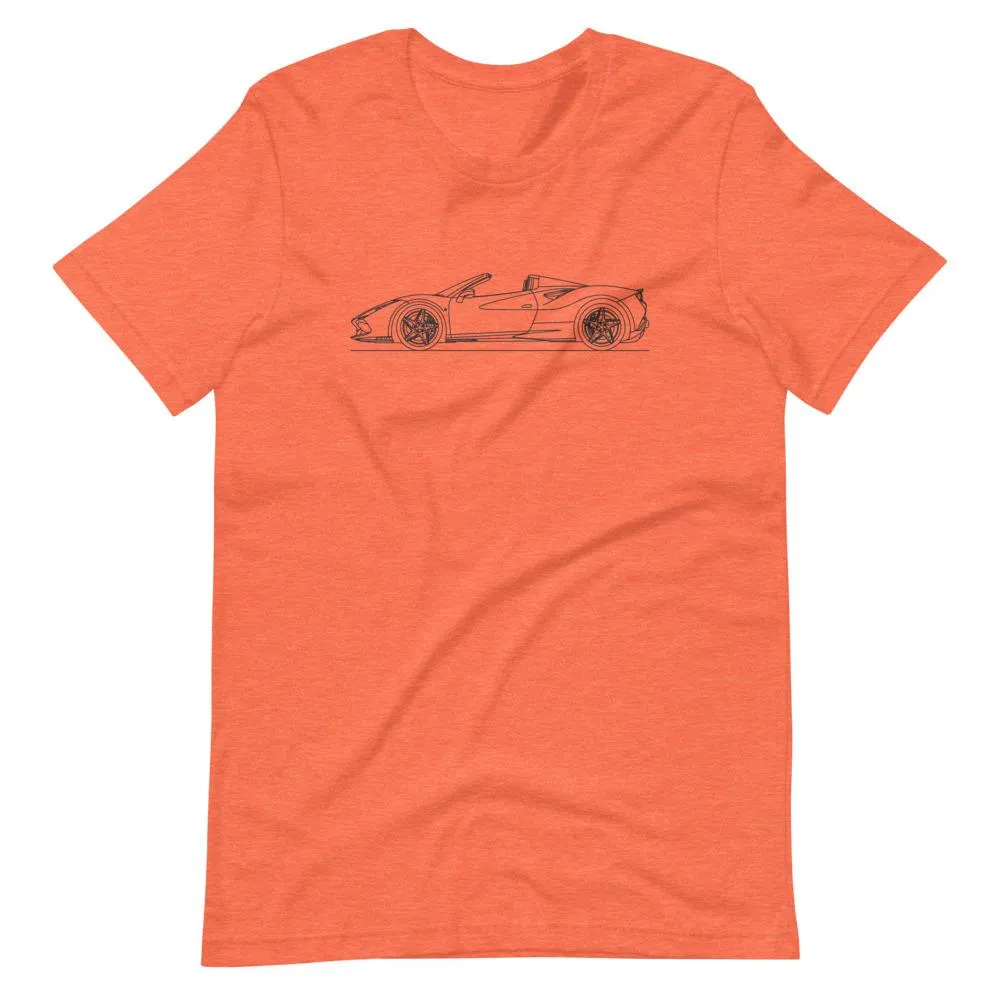 Ferrari F8 Tributo Spider silhouette T-shirt